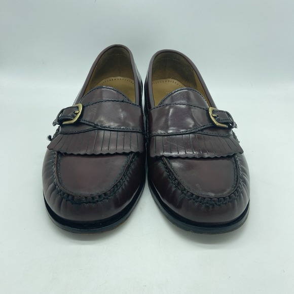 Cole Haan Monk Strap Loafer Burgundy Pinch Buckle Shoes‎ Size 9 main image 7